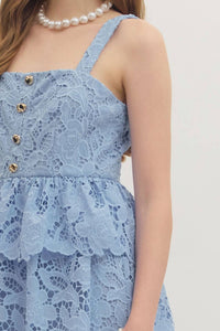 Entro - Floral Laced Mini Dress