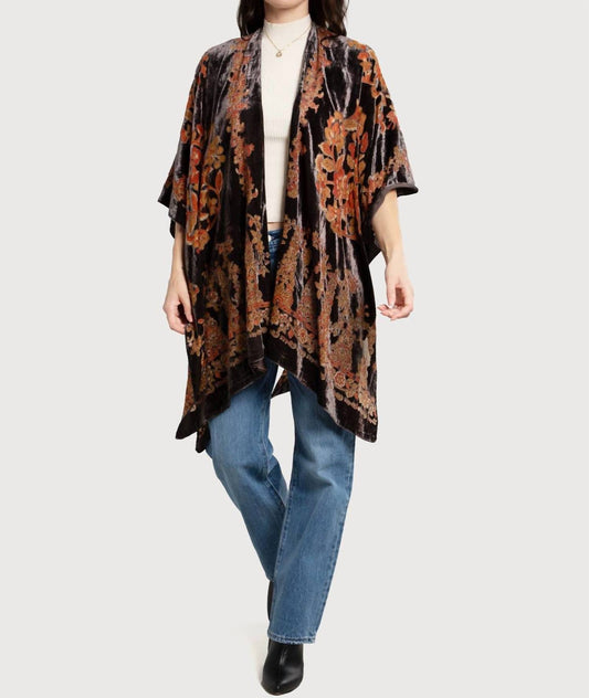 Saachi - Velvet Floral Kimono