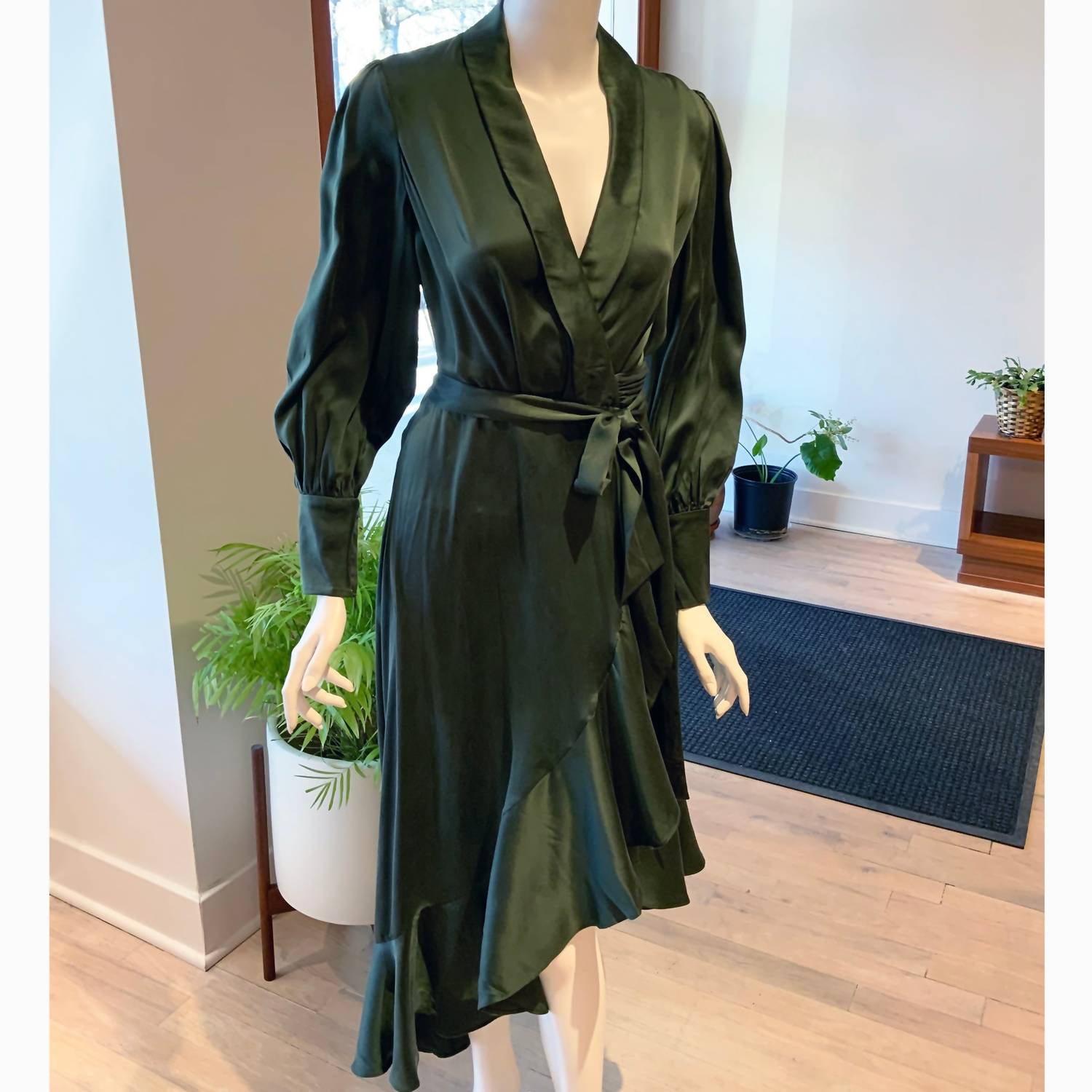 Zimmermann - Silk Wrap Midi Dress
