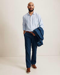 Tommy Bahama - Blue Royale Stripe Linen Long-sleeve Shirt