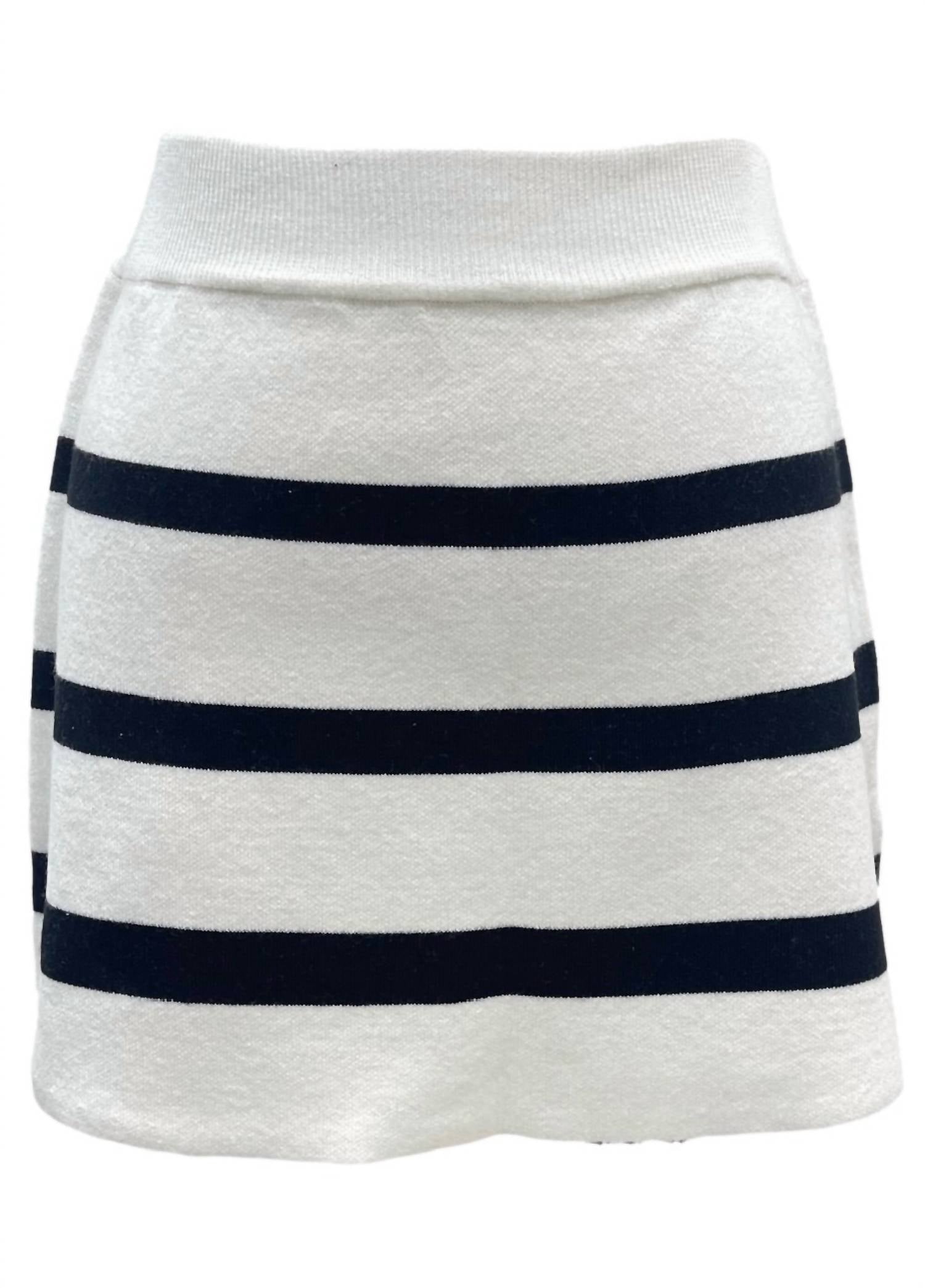 Queen Of Sparkles - Women's Striped Sweater Skirt