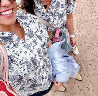 Sugarlips - Renzo Toile Court Button Down Top