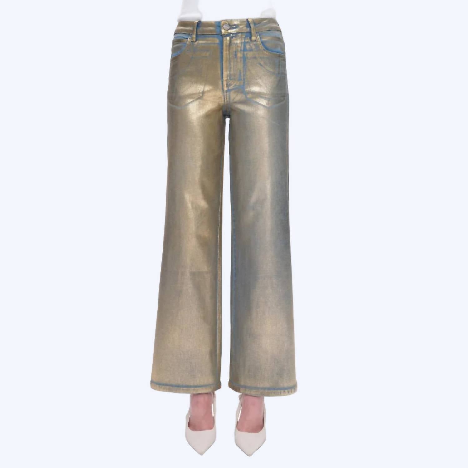 Bayeas Golden Girl Denim Wide Leg Jeans - women's jeans