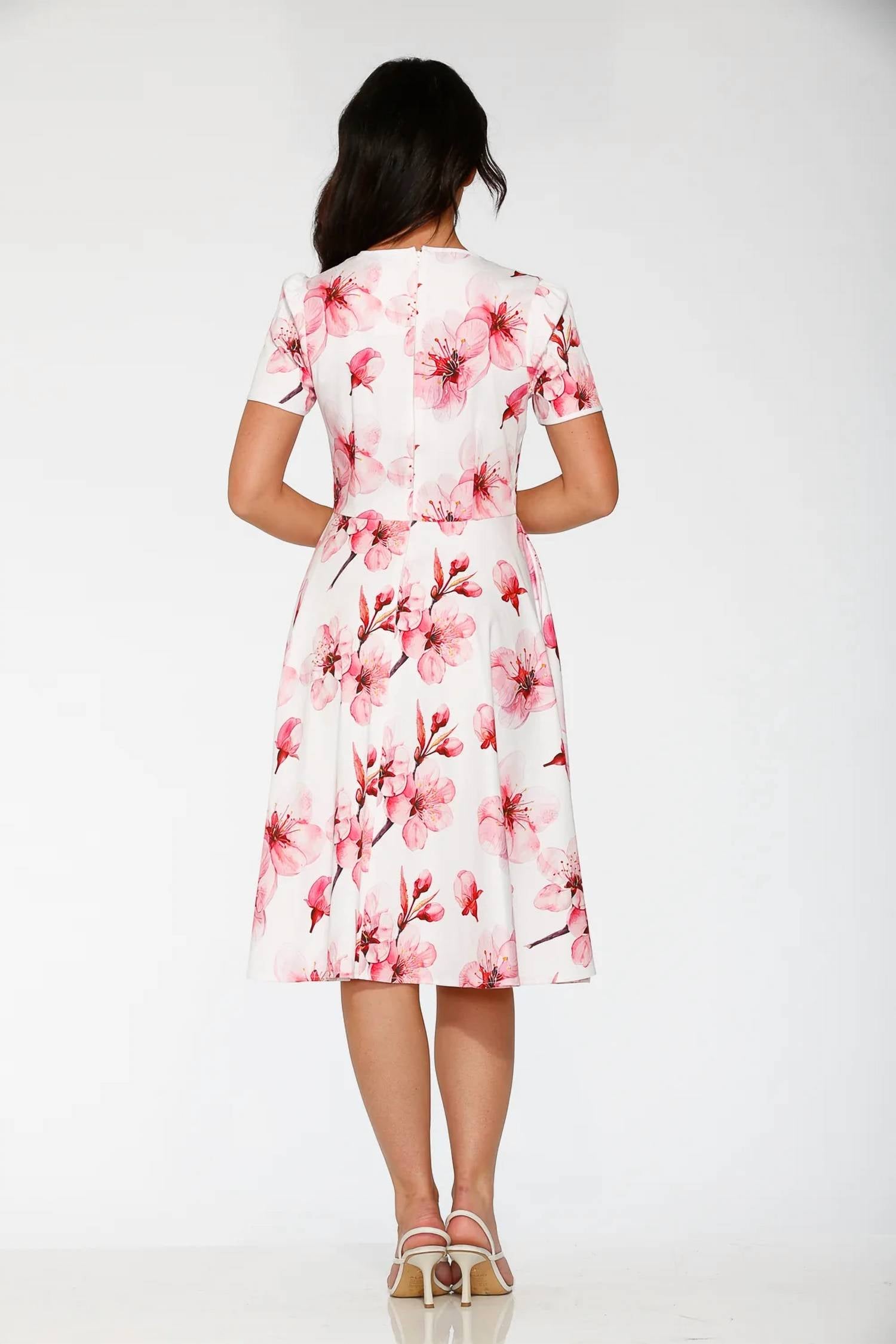 Orchid Bloom - Cotton Blend Swing Dress