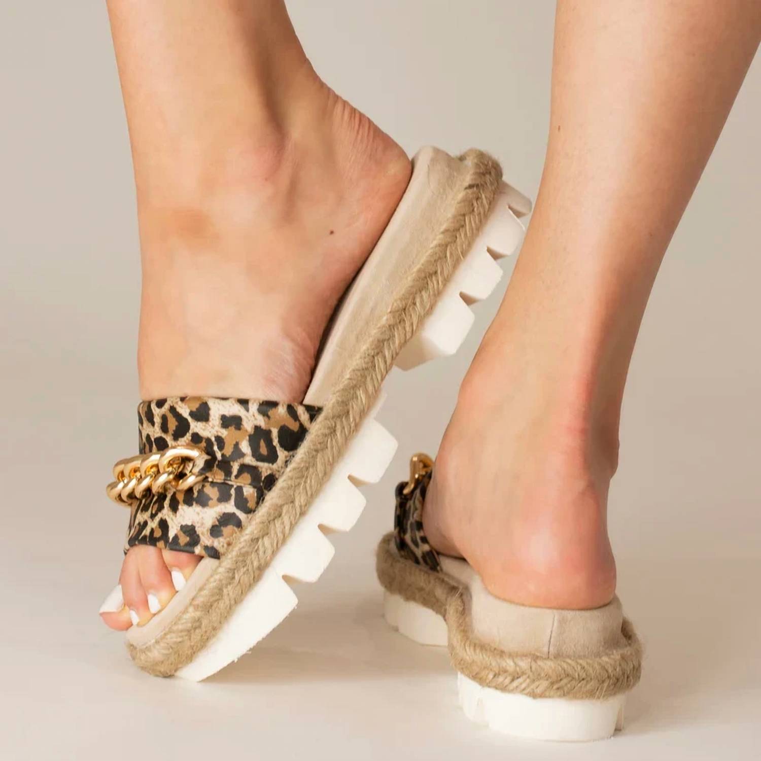 Cynthia Richard - Women's Bardot Leather Sandal