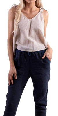 Gigi Moda - Farbella Linen Tank Top