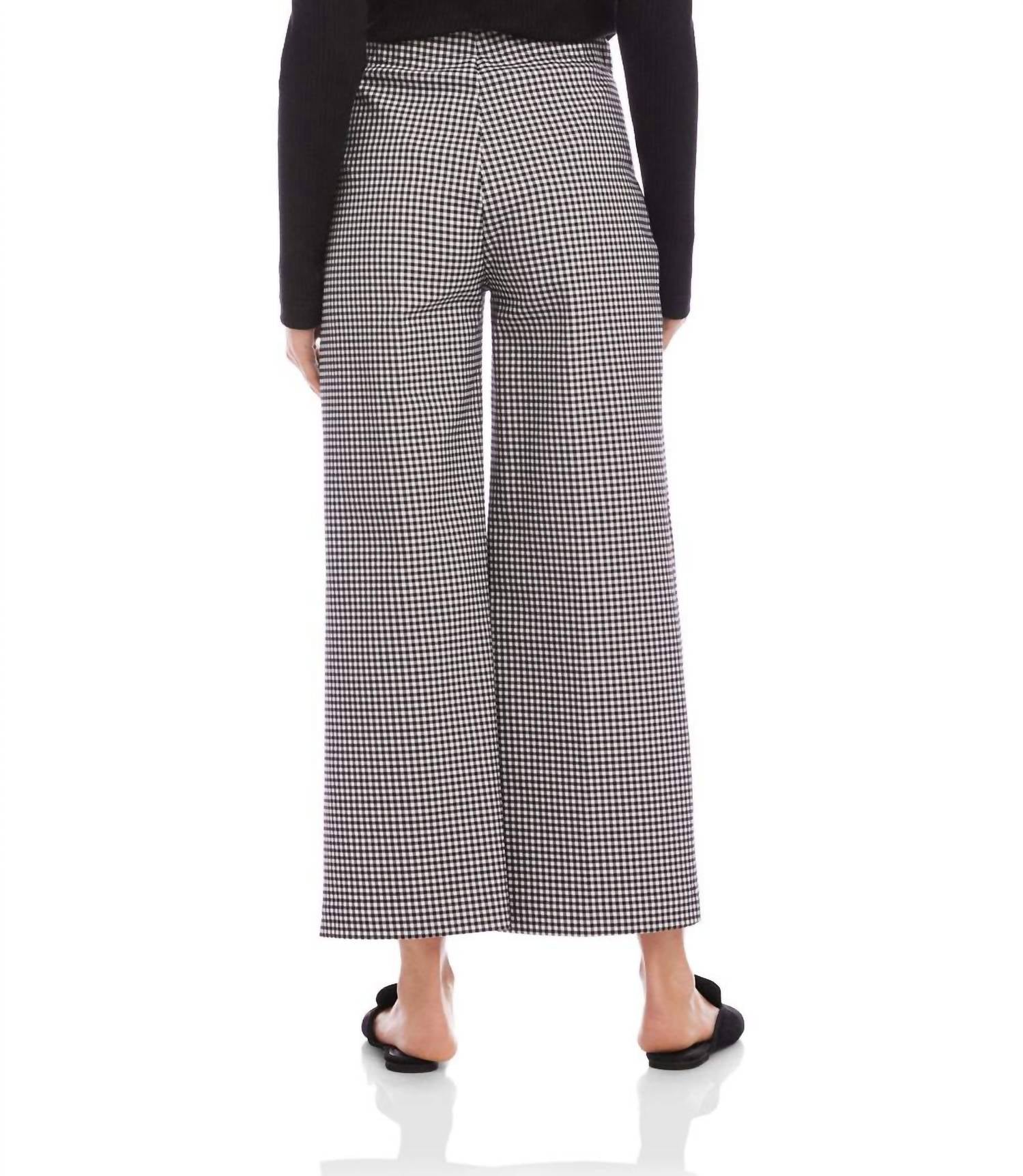 Karen Kane - Cropped Wide-leg Pants