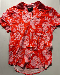 Yuasa Men's Beach Shirt in pink lemonade - men's shirt