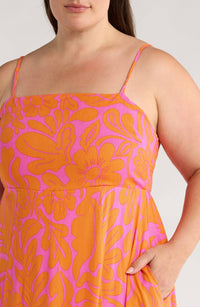 Sugarlips - Sunset Getaway Smocked Maxi Dress - Plus
