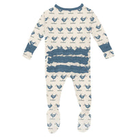 Kickee - Kids' Ruffle Footie with Snaps