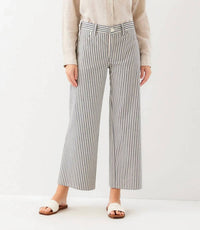 Karen Kane - Stripe Cropped Jeans