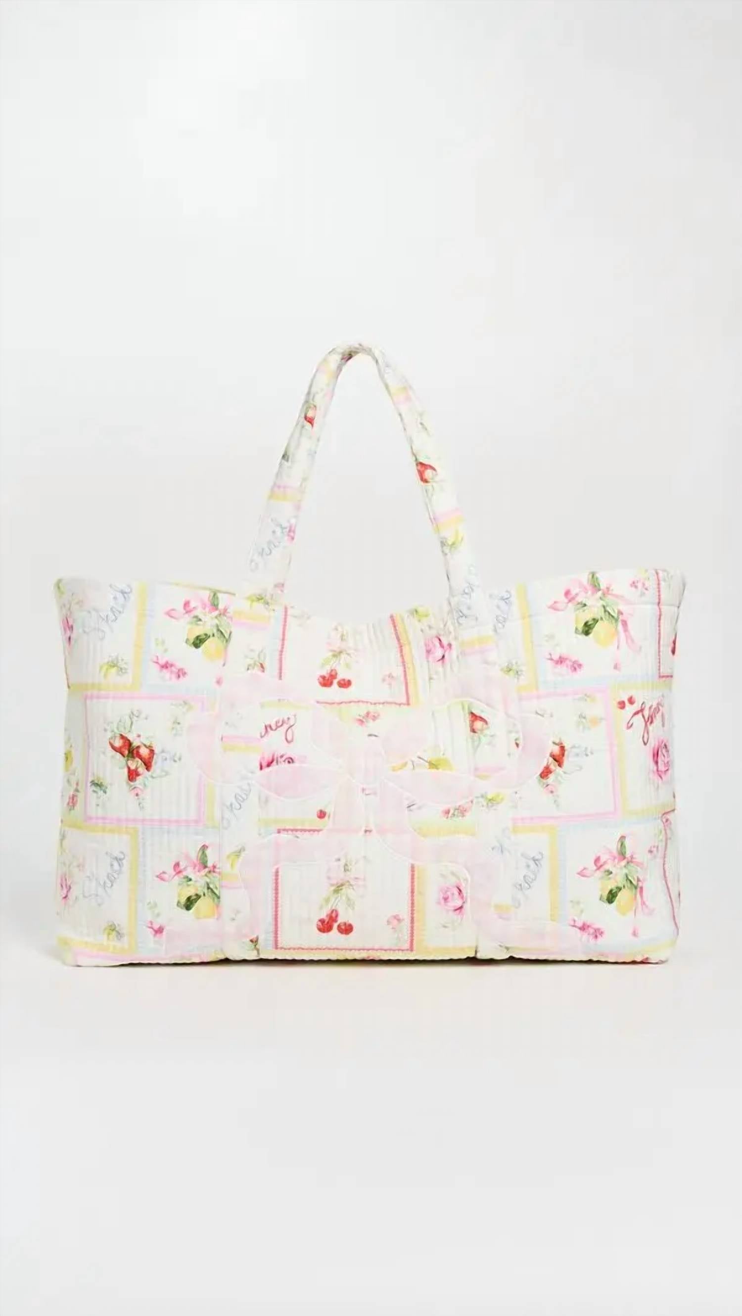 Loveshackfancy - Women's Cyndi Fruit Print Tote Bag
