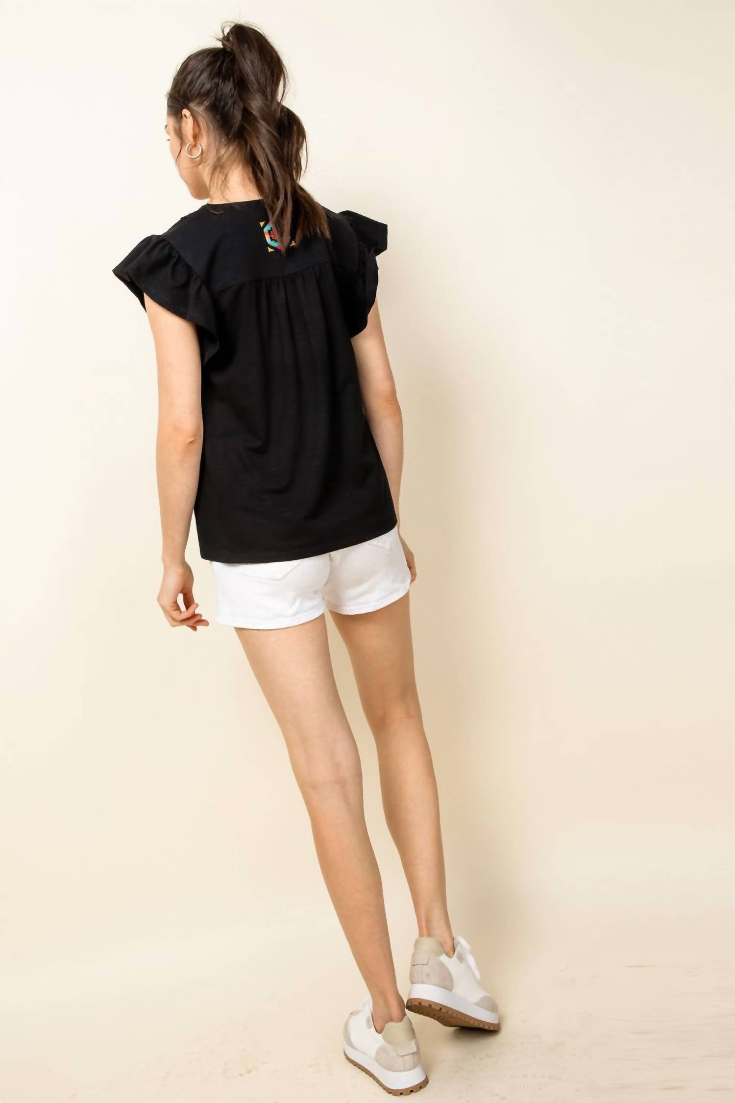 Thml - Rising Sun Embroidered Top