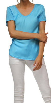 Gigi Moda - Nola Satin Short Sleeve Tee
