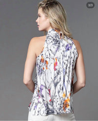 Lola & Sophie - HIGH NECK SLEEVELESS BLOUSE
