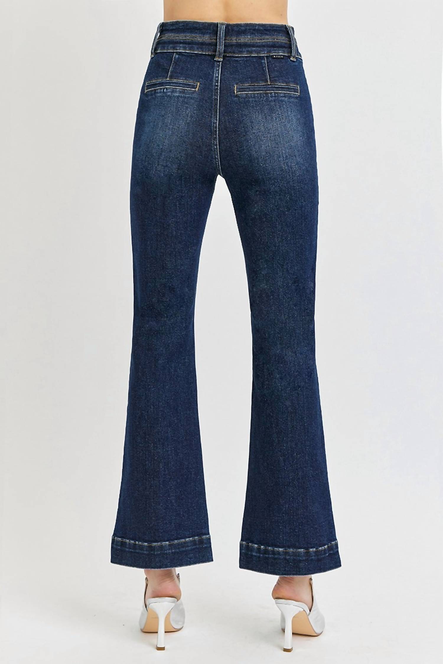 Risen - Double Waistband Bootcut Jeans