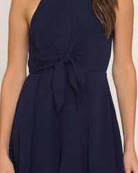 She + Sky - Cami With Front Tie Detail Romper