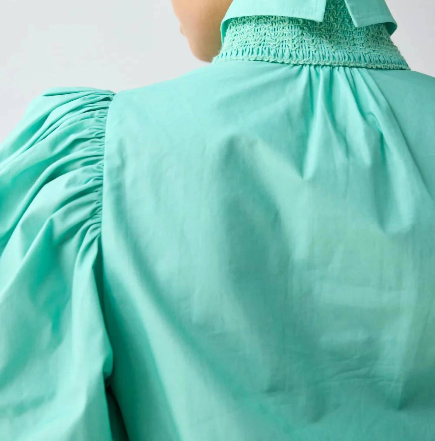 Hope For Flowers - Smocked Tailored Collar Shirt
