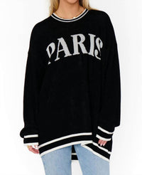 Show Me Your Mumu Adventure Paris Sweater in black - women's sweater