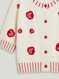 Entro - Women's Floral Embroidered Cardigan