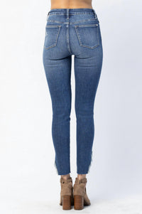 Judy Blue - Edinburg High Rise Split Hem Skinny Jeans - Regular Sizing