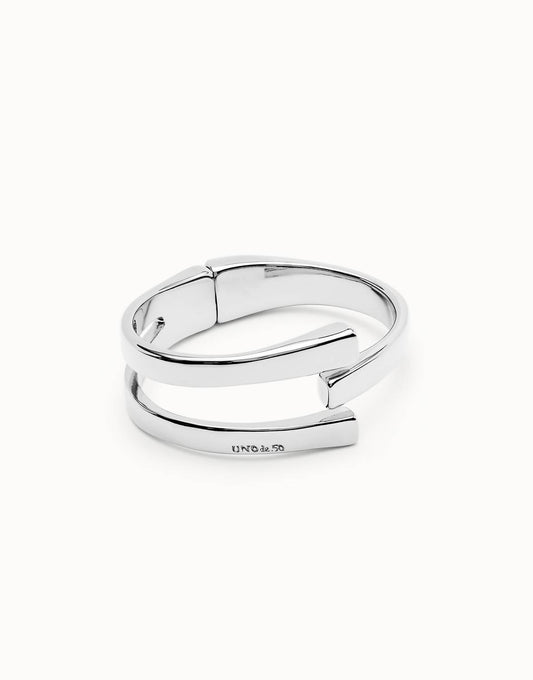 Unode50 - Sterling Silver-plated Rigid Bracelet