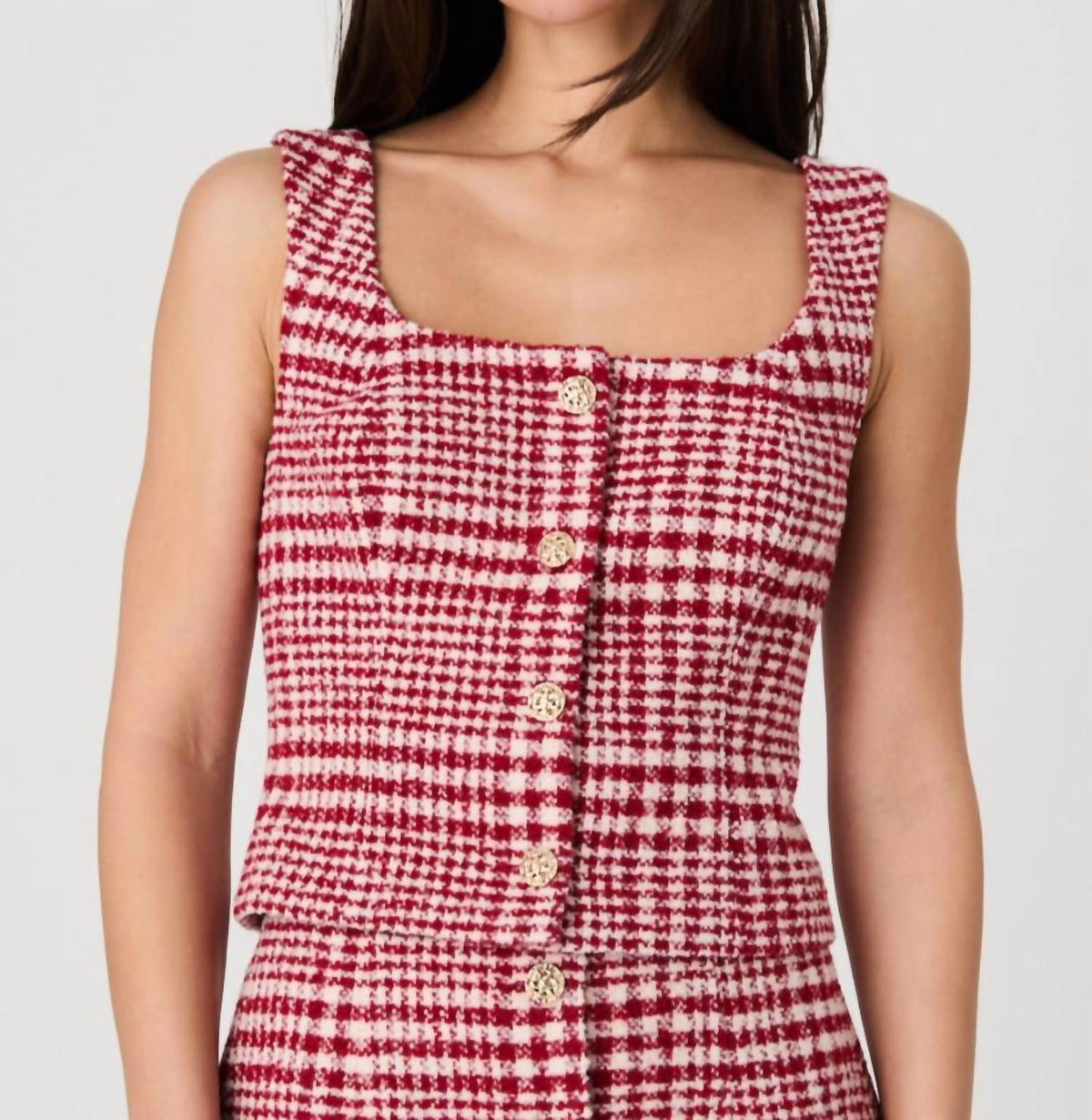 French Connection - Houndstooth Top