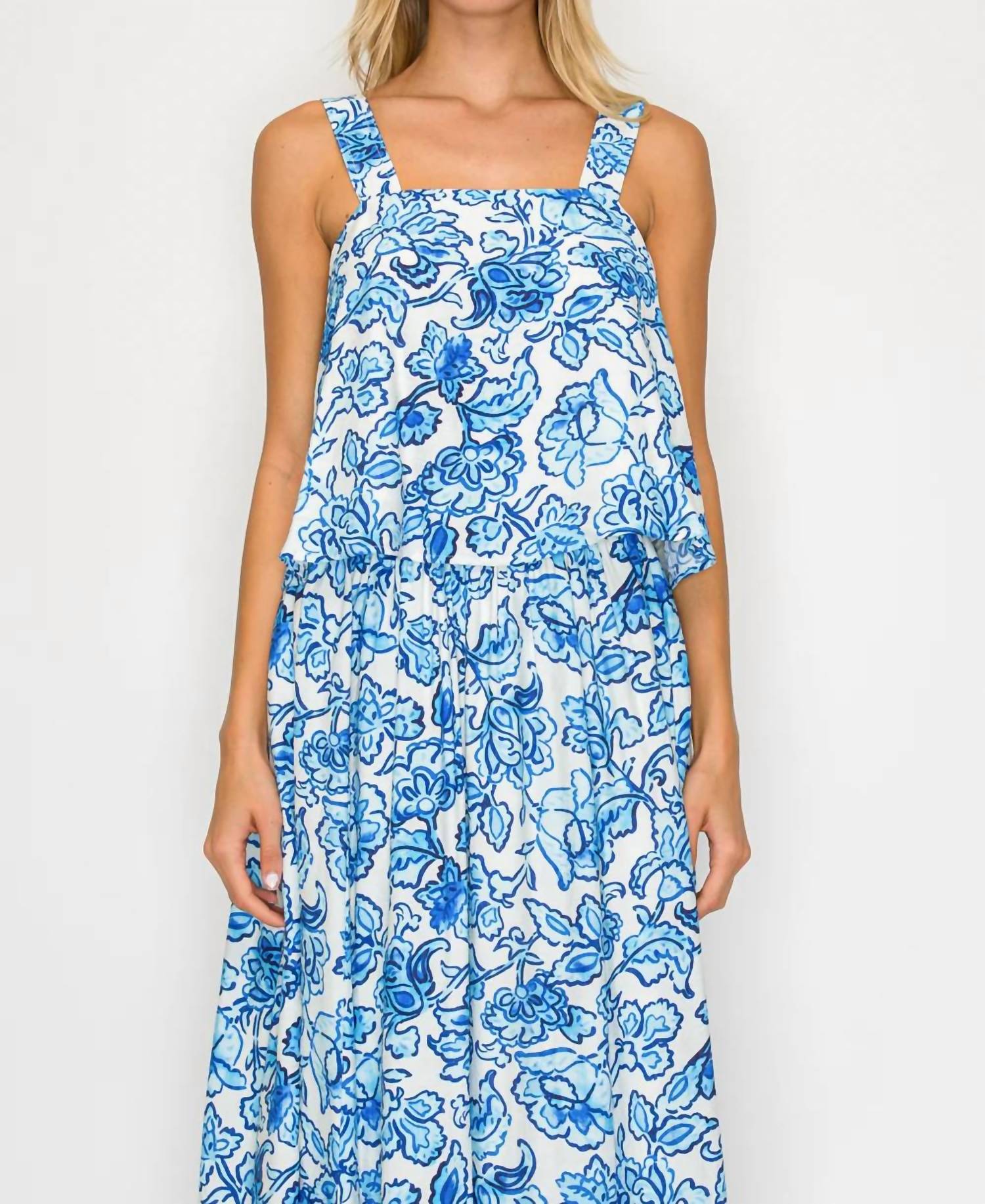 Meet Me In Santorini - Floral Print Skirt Set