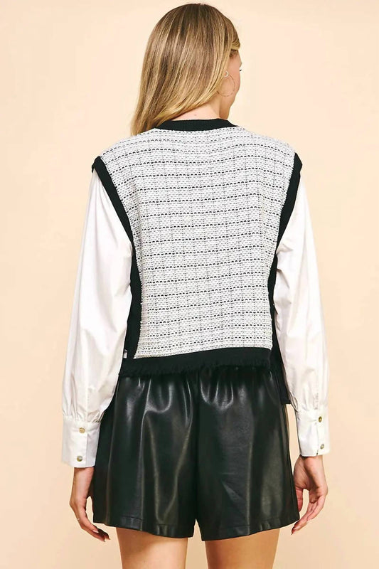 Pinch - Margaux Woven Knit Blouse