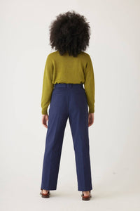 Rose Velvet - Piper Cotton Twill Full Length Pants