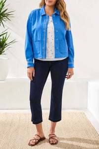 Tribal - Whipstitch Snap Front Jacket
