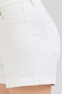Risen - Elise High Rise Embroidered Shorts