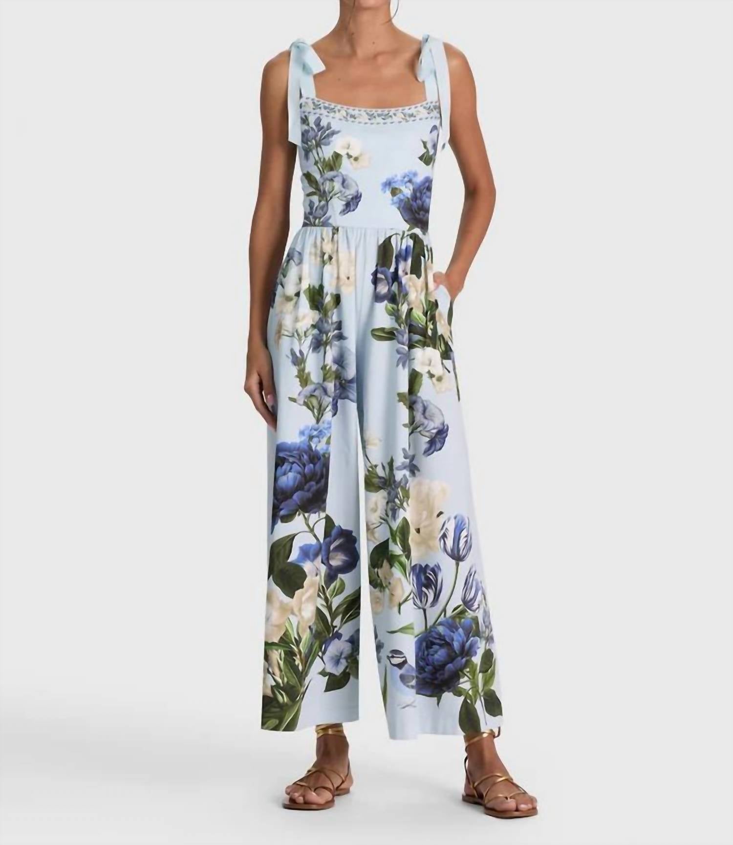 Alice + Olivia - Rosalee Wide Leg Jumpsuit