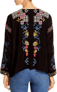 Johnny Was - Sybil V Neck Embroidered Blouse