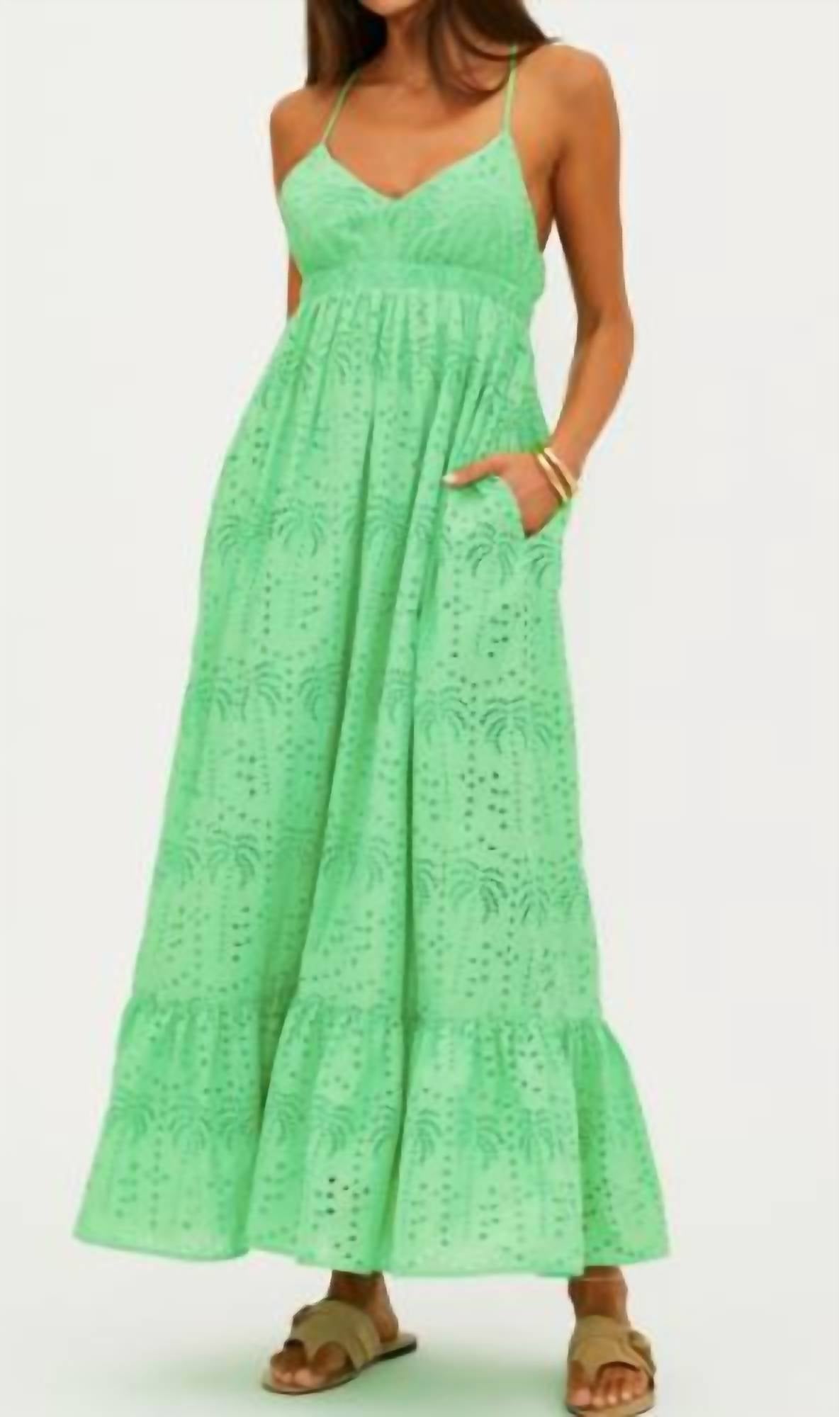 Beach Riot Ruthie Dress in palm eyelet - women's dress