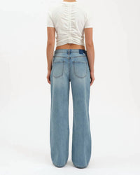 DAZE Slouch 90’s Fit Jeans in marina vintage - women's jeans - detail view