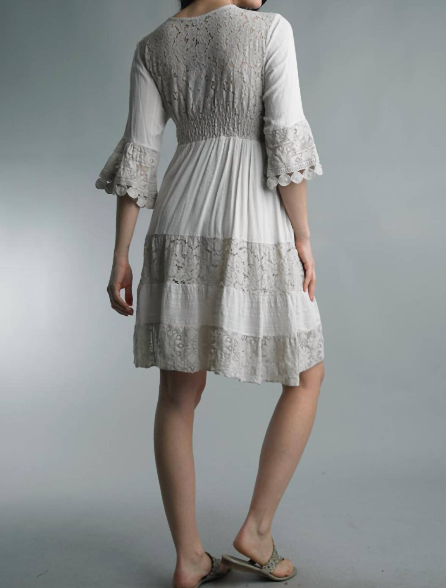 Tempo Paris - CROCHET SHORT DRESS