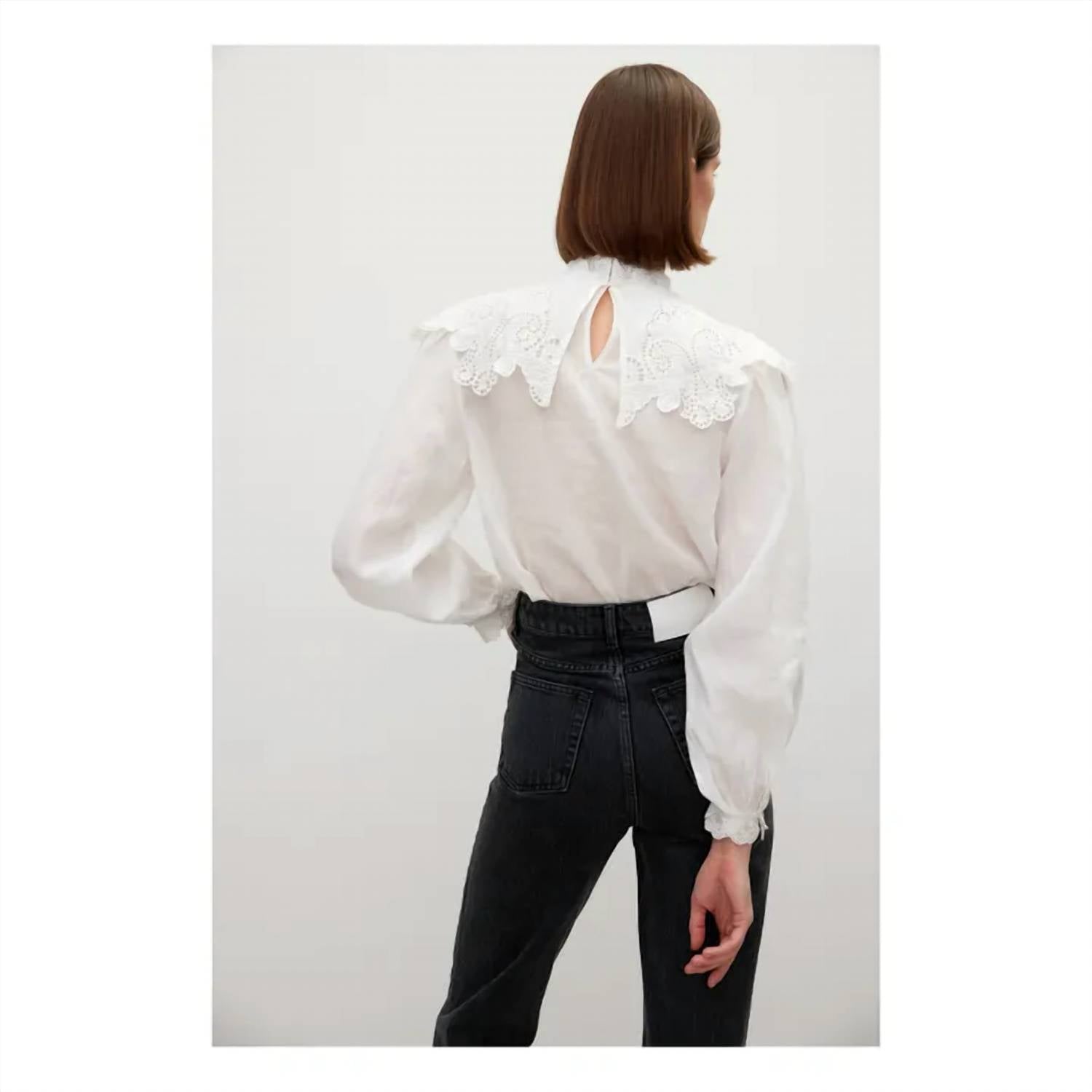 Fashionhaus - Noelle Lace Bib Blouse
