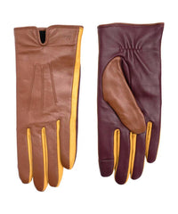Echo - Women's Colorblock Leather Gloves