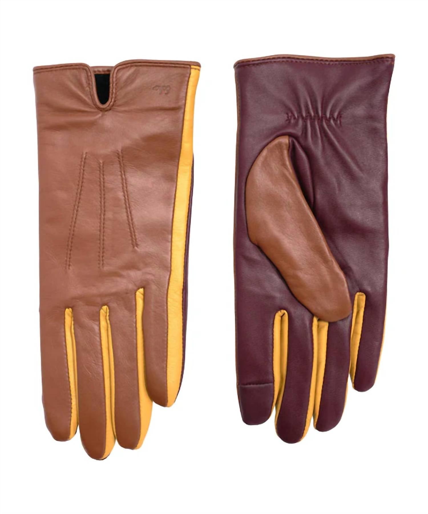 Echo - Women's Colorblock Leather Gloves