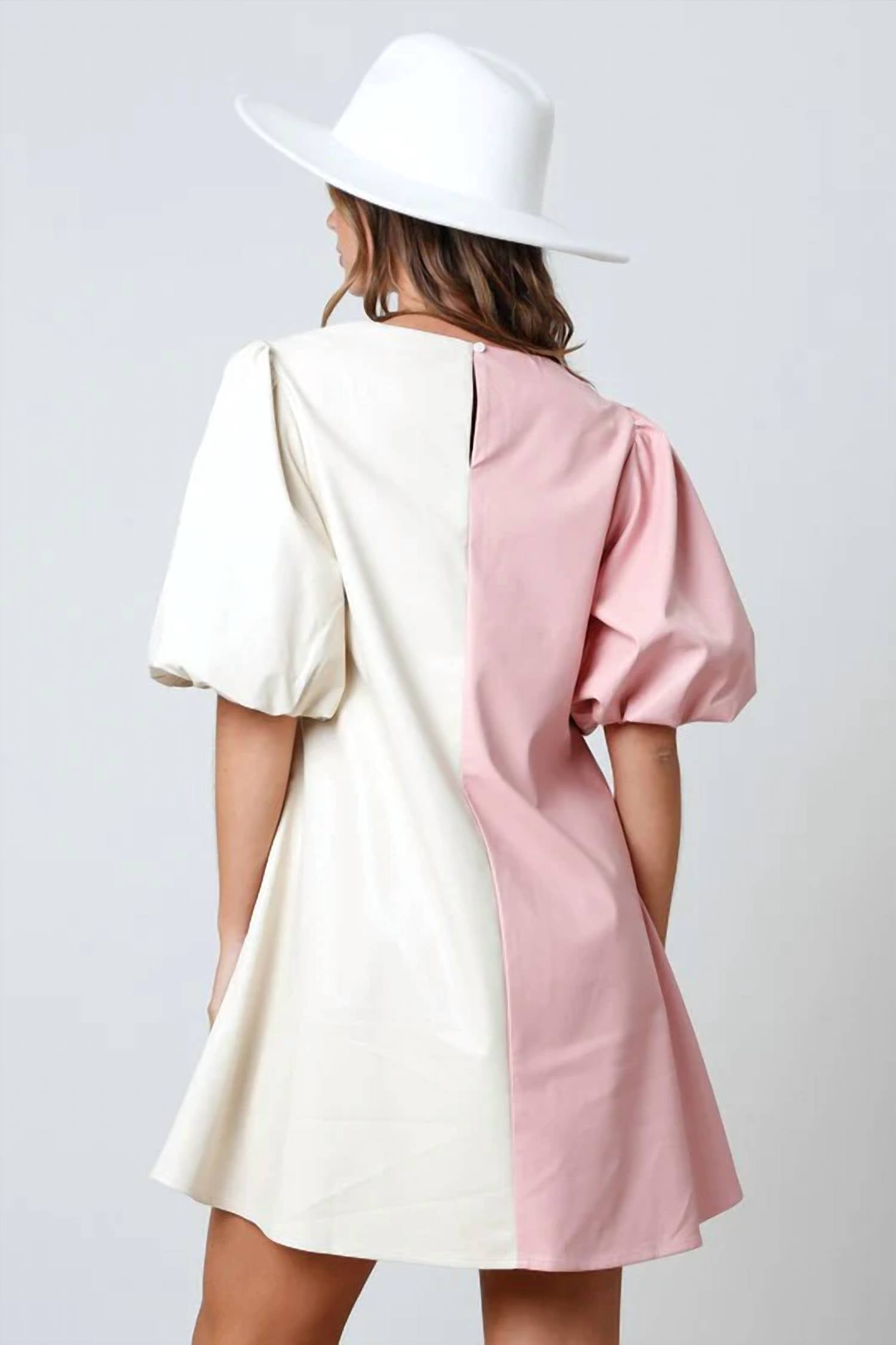 Peach Love - Leather Dress