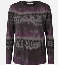 Rabens Saloner Arizona Long Sleeve Tee in multi - women's long sleeve top - detail view