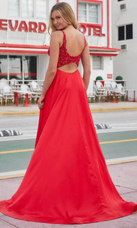Amarra - Scoop Neck Prom Gown