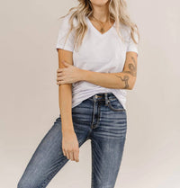 Ampersand Ave - Lilac V Neck Tee
