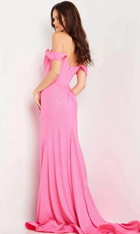 Jovani - Glittered Scoop Prom Gown