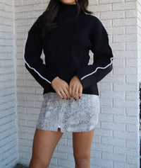 Elan - Contrast Stitch Sweater