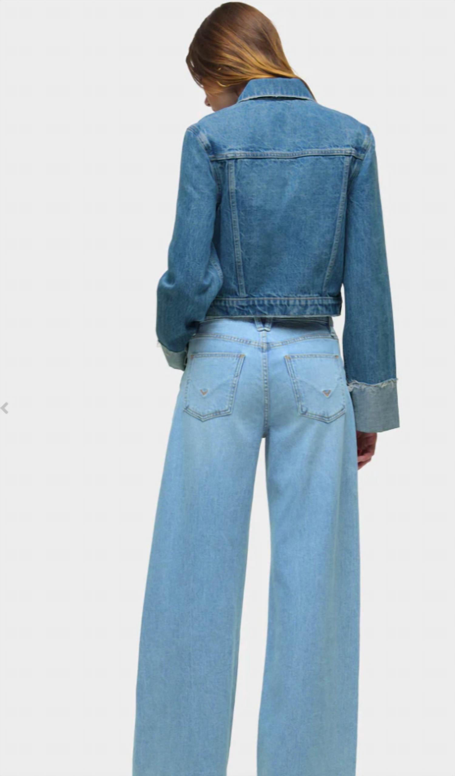 Hudson - Cuffed Crop Denim Jacket