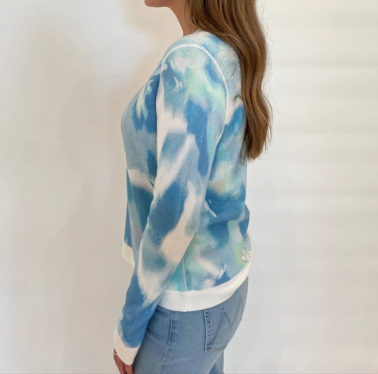 Kinross - Waterway Print Crewneck Sweater