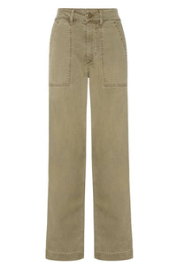AMO Easy Army Slouched Trousers in thyme - women's pants
