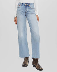 Re/Done - Mid Rise Wide Leg Crop Jeans
